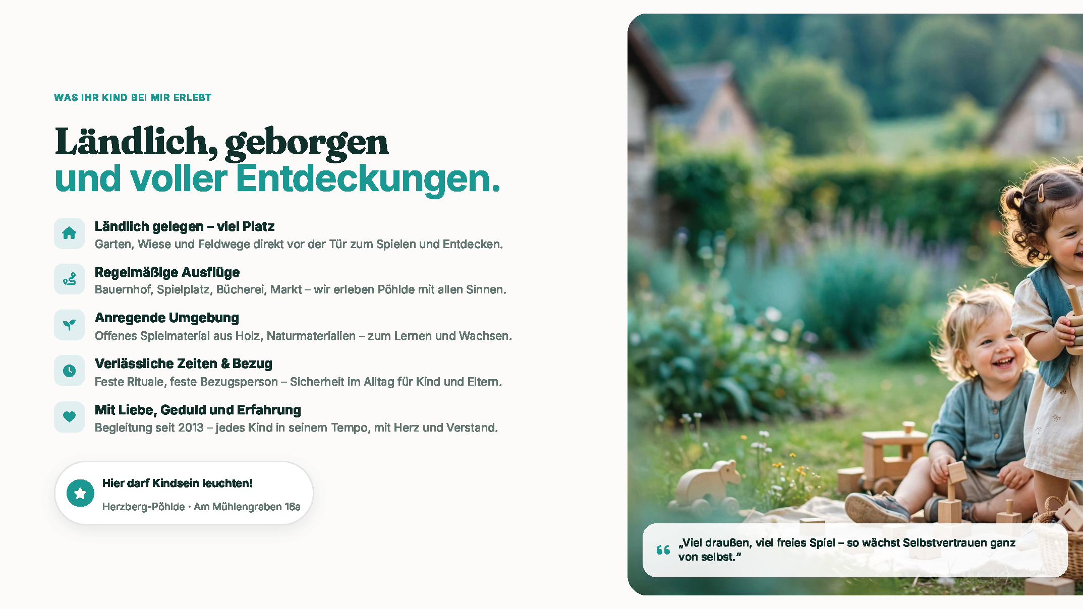 Ländlich geborgen