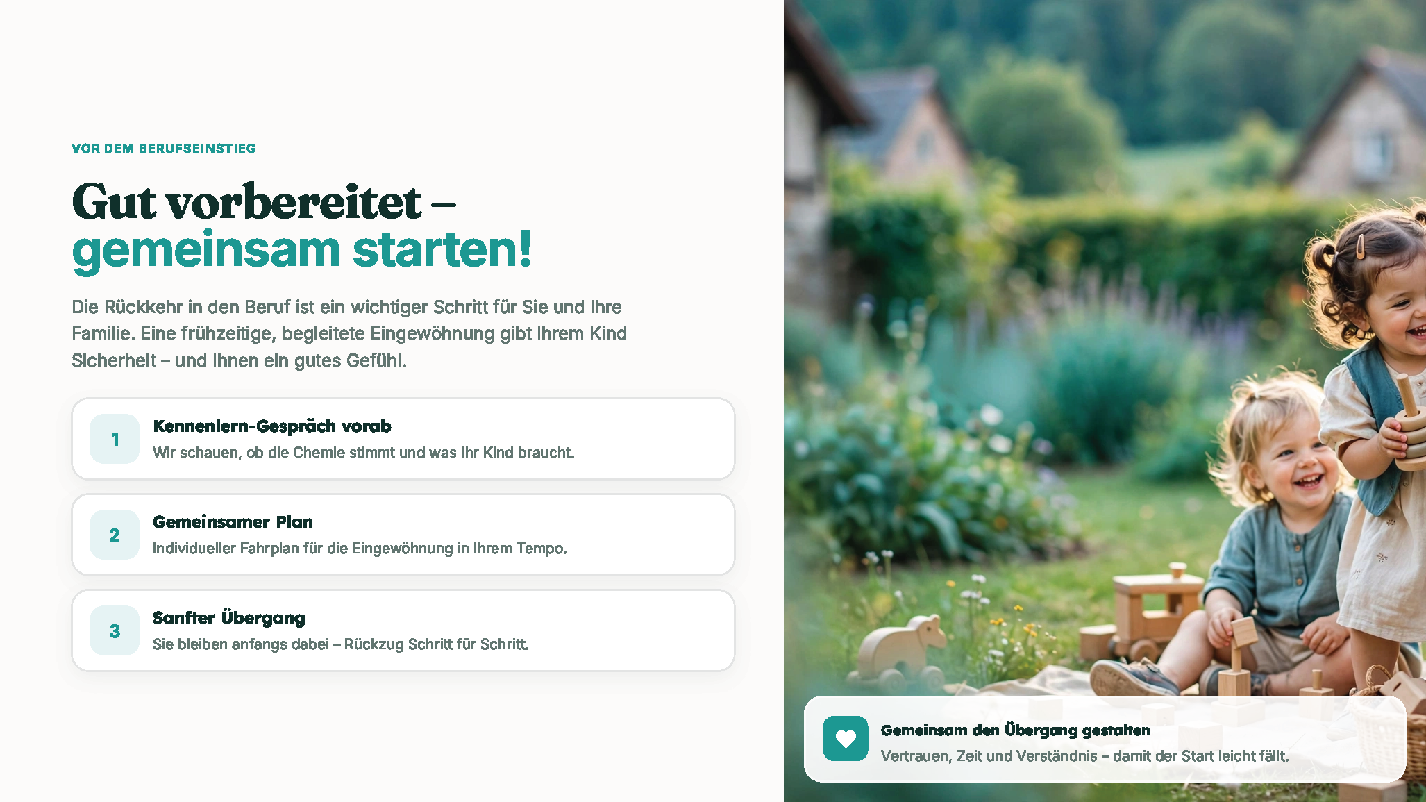 Gut vorbereitet