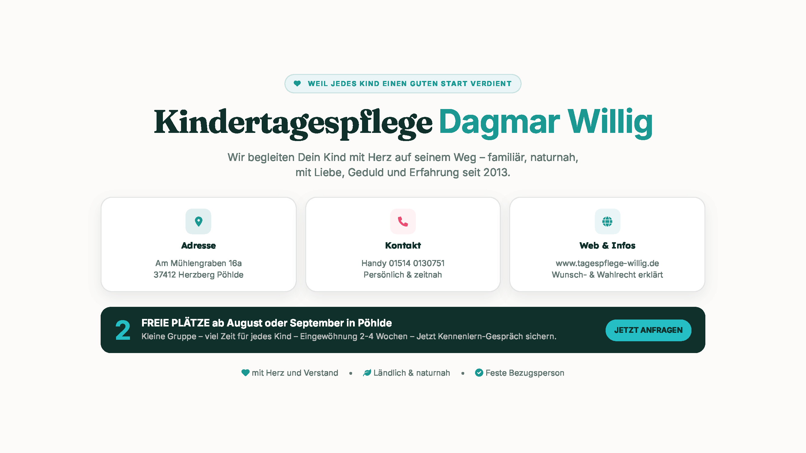 Kindertagespflege Dagmar Willig